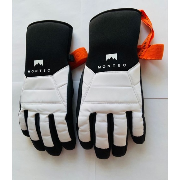 🖤❄️MONTEC Small Unisex Black White Snow gloves BRAND NEW❄️🖤 - Picture 2 of 13